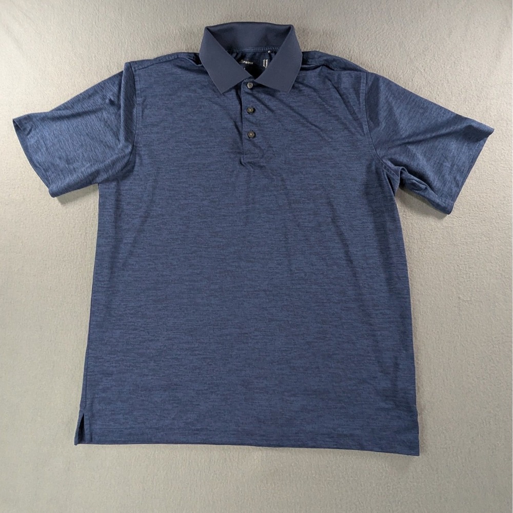 Walter Hagen Mens Majors Space Dye Golf Polo Shirt Size M Blue Short Sleeve - Picture 1 of 10